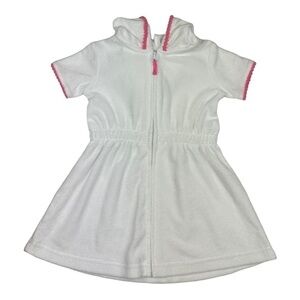 Little Me Terry Hooded Full Zip Cover Up Size 24 Months